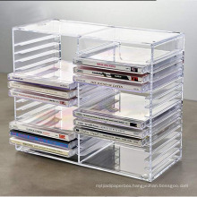 Factory Wholesales Shop Clear Acrylic CD Display Storage  Case Holder